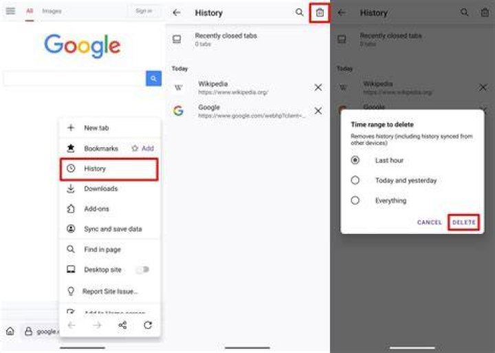 waze remove search history