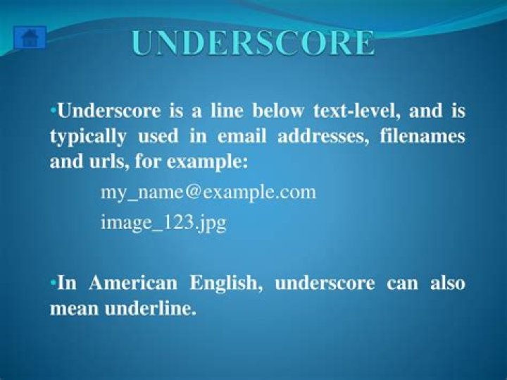 What Does Underscore Mean