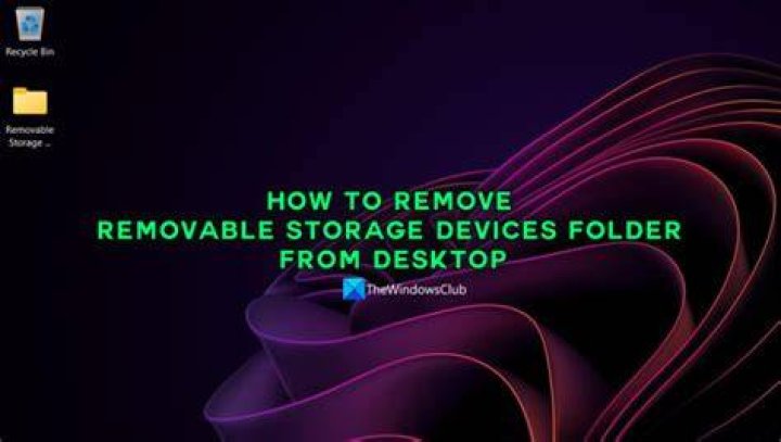 What is the Removable Storage Devices folder on my desktop
