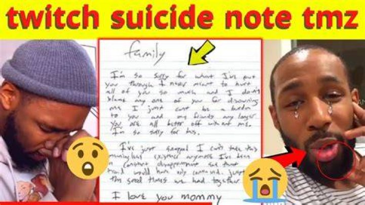 What Stephen Boss Said Before Death, Suicide Note