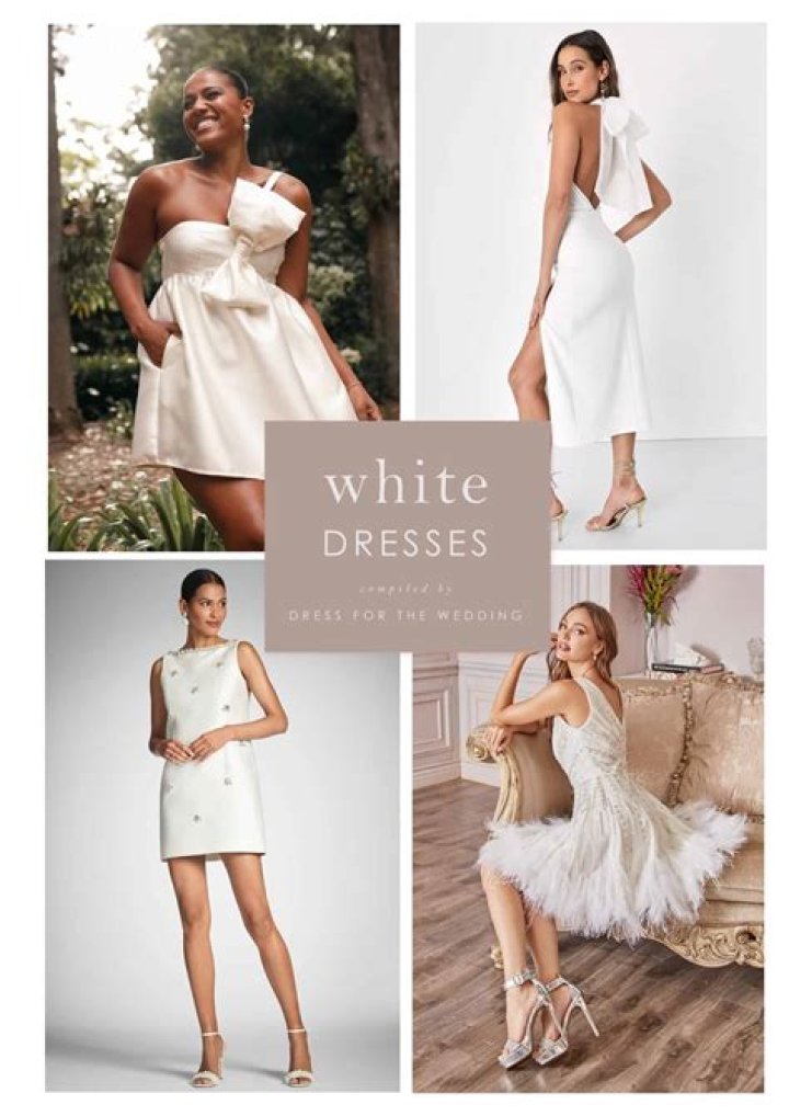 White Dresses for Wedding Events