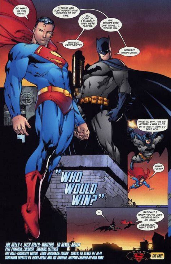 Who Would Win Batman Or Superman