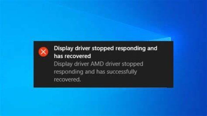 Windows 10/11 driver stopped responding and has recovered