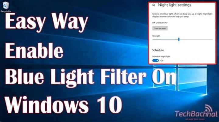 Windows 10 Blue Light filter is now Night Light
