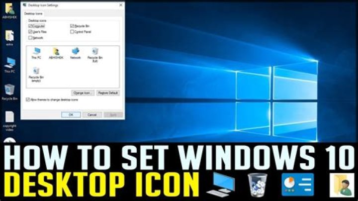 windows 10 desktop icon settings