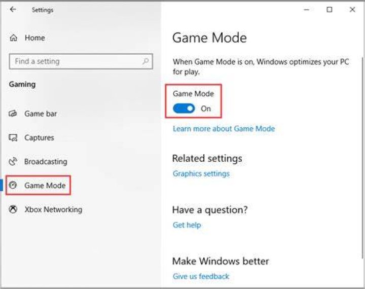 disable Windows 10 Game mode Windows 10 Game mode