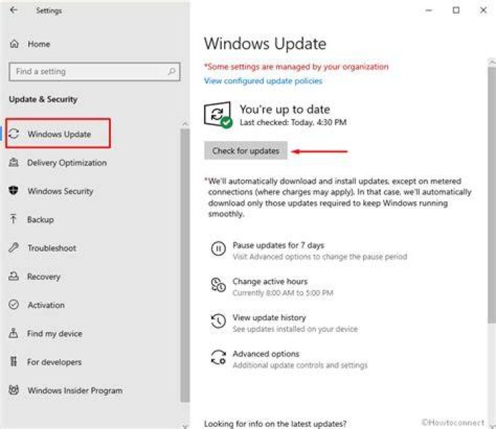 Windows 10 Pending Updates