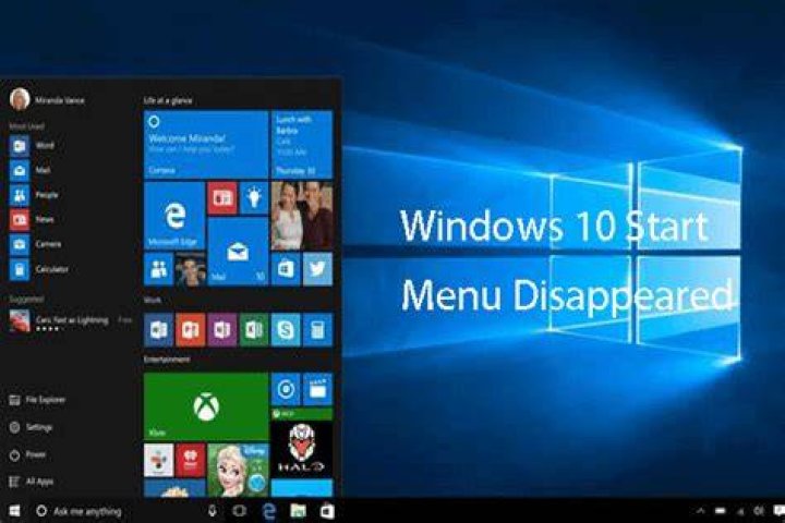 Windows 10 Start Menu disappeared after update