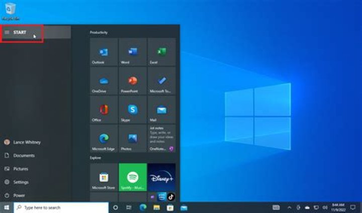 Windows 10 Start Menu Settings