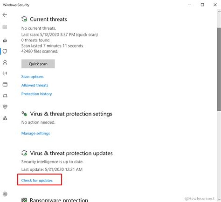 Windows Defender update stuck