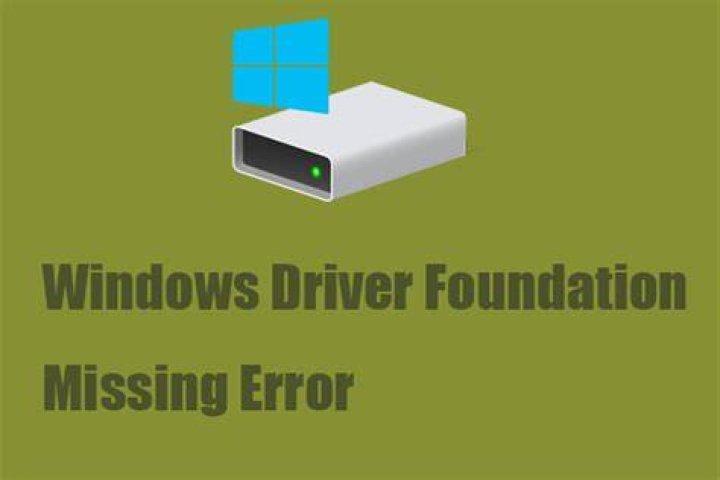 Windows Driver Foundation missing error