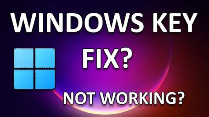 Windows key not working after update sfc/scannow