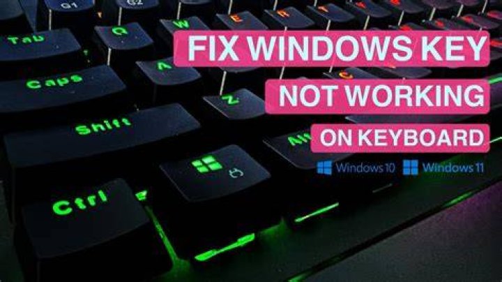 Windows Key or button not working