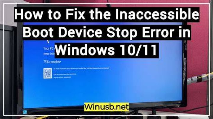 windows stop code inaccessible boot device