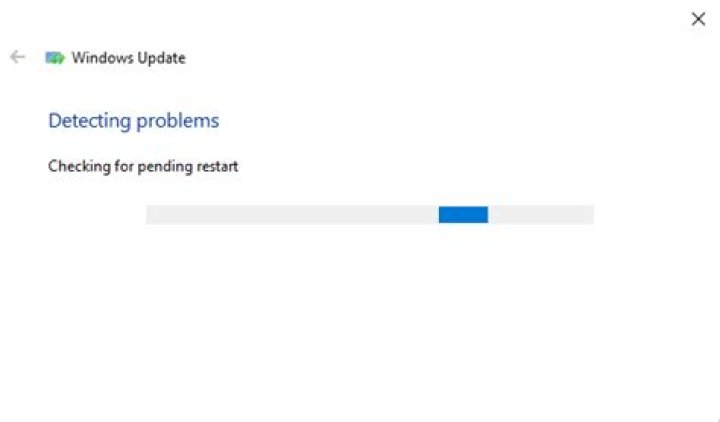 windows update troubleshooter detecting problems