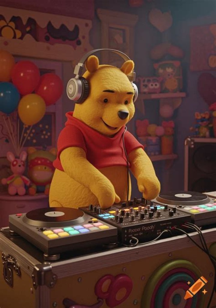 Winnie the Pooh DJ Meme Winnie the Pooh DJ Meme