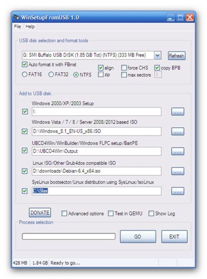 WinSetupFromUSB Windows 7 multiboot