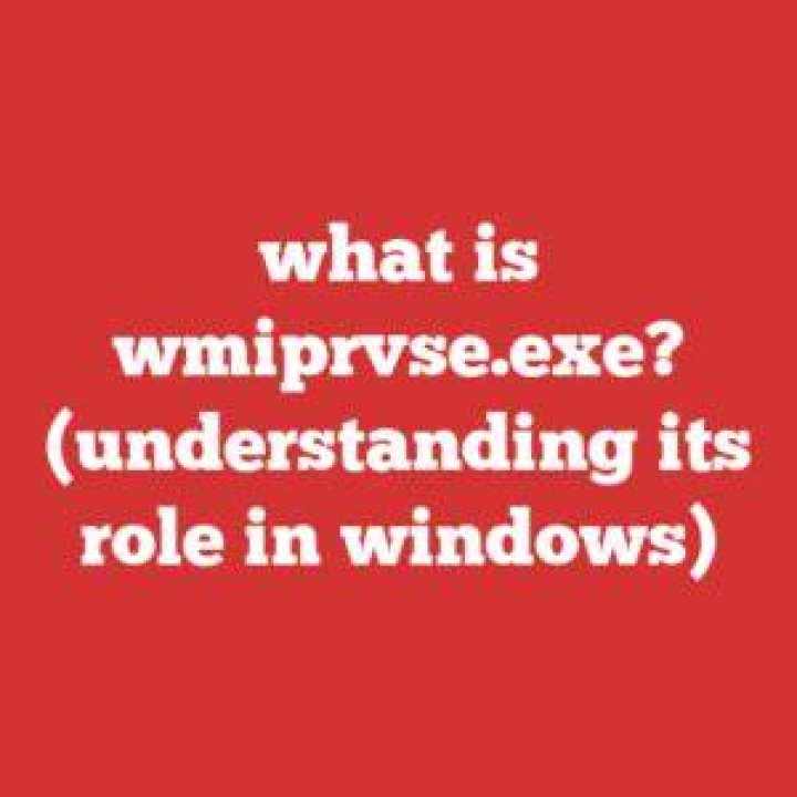 Wmiprvse.exe issues
