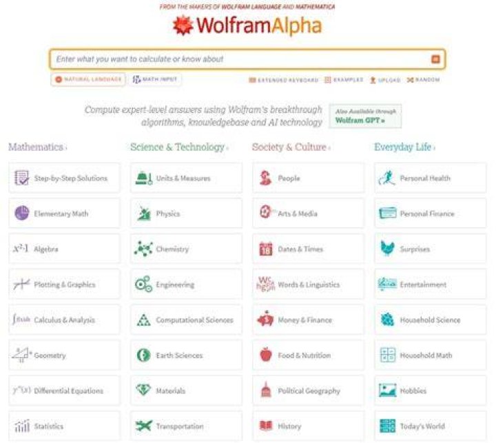Wolfram Alpha screenshot 2018 Wolfram Alpha - best math apps for android