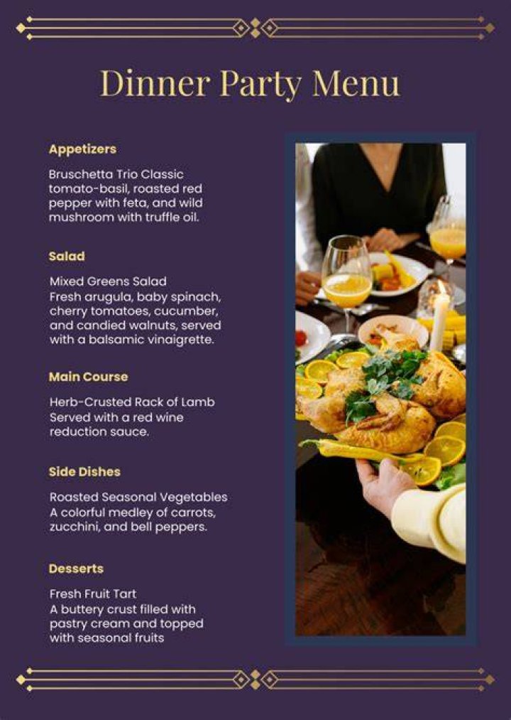 Your Complete Guide To Planning And Preparing A Dinner Party Menu