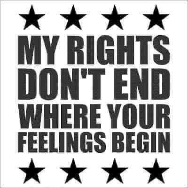 Your Rights End Where Mine Begin