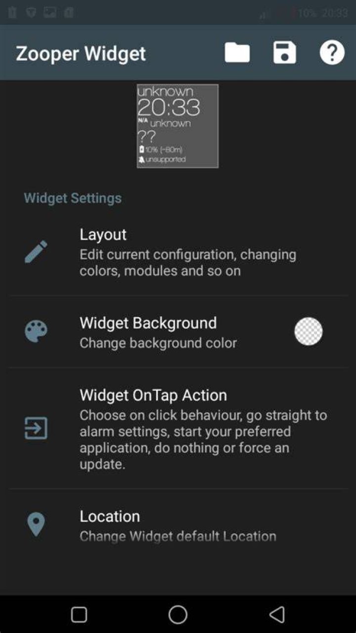 Zooper Widget Color Zooper Widget Color